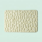 Cobblestone Embossed Bathroom Bath Mat