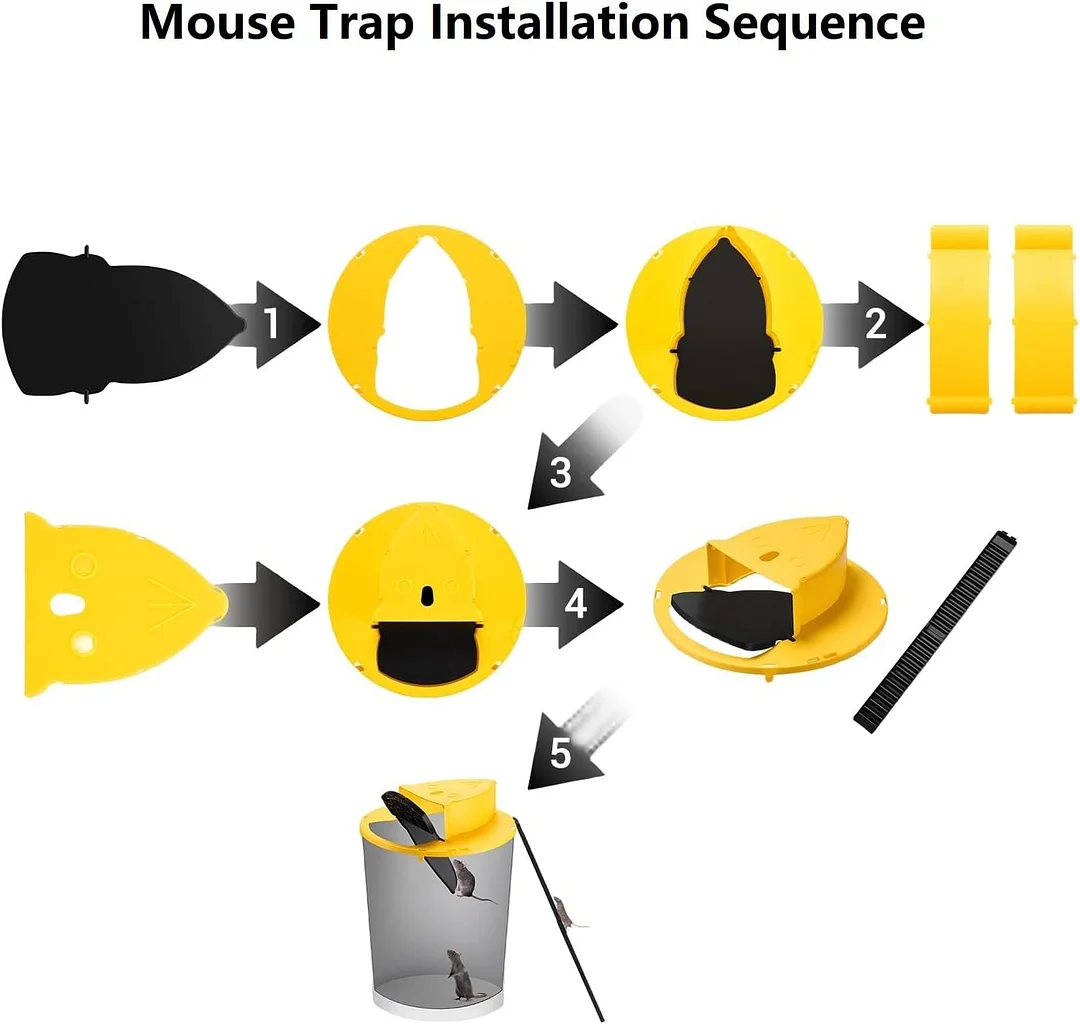 Bucket Lid Mouse Trap. Mouse Rat Trap Bucket