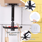 Adhesive Wall Hooks 360 Rotating Folding Hanger (4PCS)