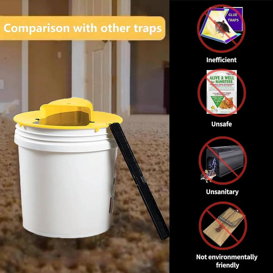 Bucket Lid Mouse Trap. Mouse Rat Trap Bucket