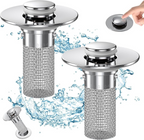 Bathroom Sink Stopper & Hair Catcher (2 Pack)