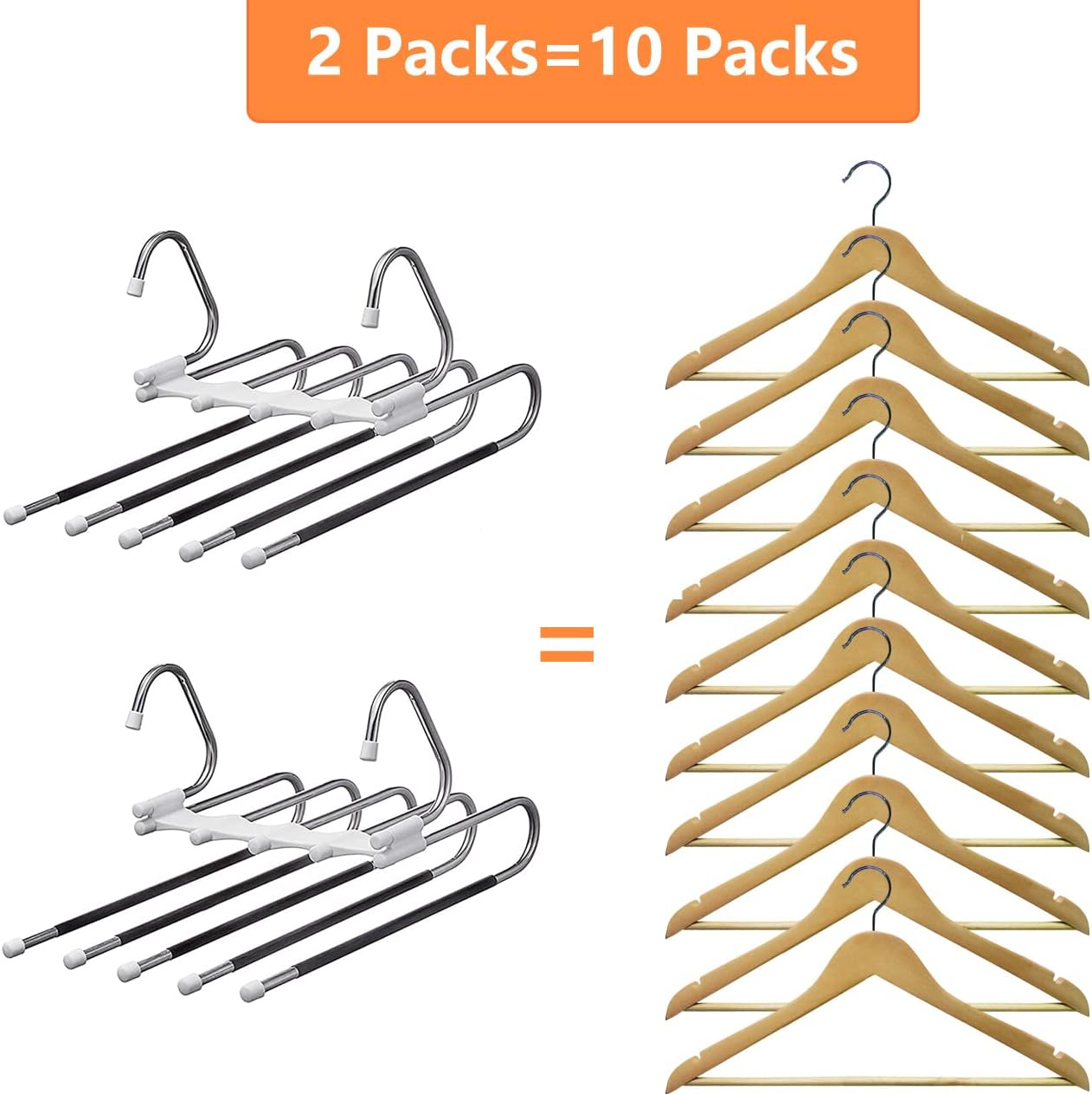 Multi-Functional Pants Rack. Clothes Pants Hangers