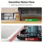 Rustproof Dish Drying Rack with Utensil Holder & Drain Board