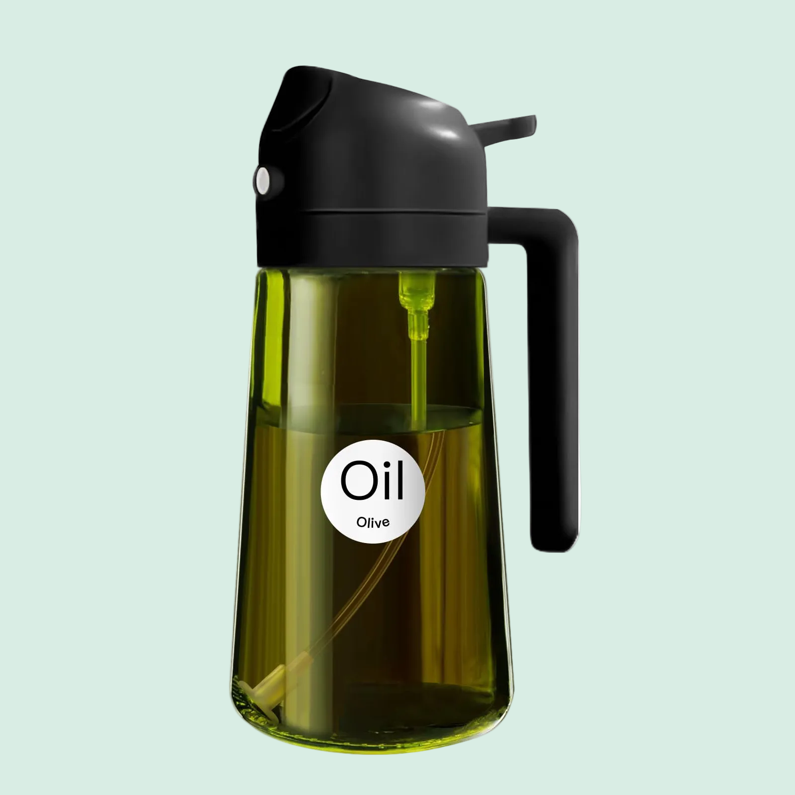 Multifunctional 2-in-1 Olive Oil Sprayer & Dispenser Bottle