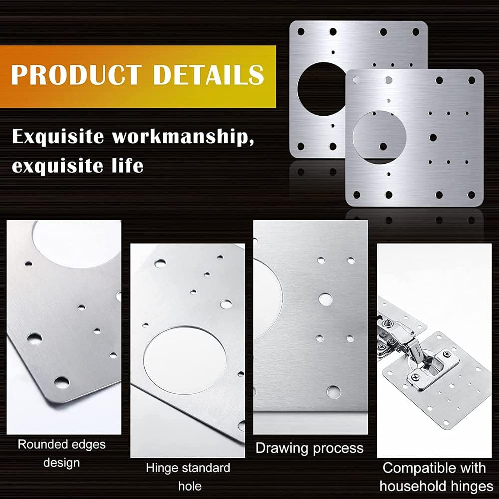 Hinge Repair Kit. Upgraded Cabinet Hinge Repair Plate Kit