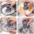 Kitchen Soap Dispensing Palm Brush 2PCS