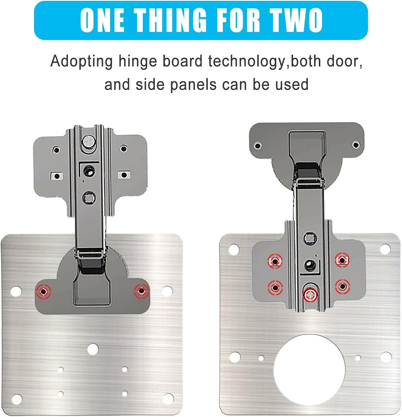 Hinge Repair Kit. Upgraded Cabinet Hinge Repair Plate Kit