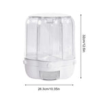 Rotating Rice Dispenser Food Storage Container