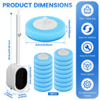 Disposable Toilet Brush Set with Wall Holder