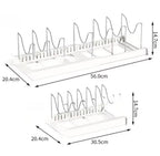 Expandable Pot Organizer Rack for Pots Pans & Lids