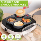 Egg Pan Omelette Pan. 4-Cup Nonstick Egg Frying Pan