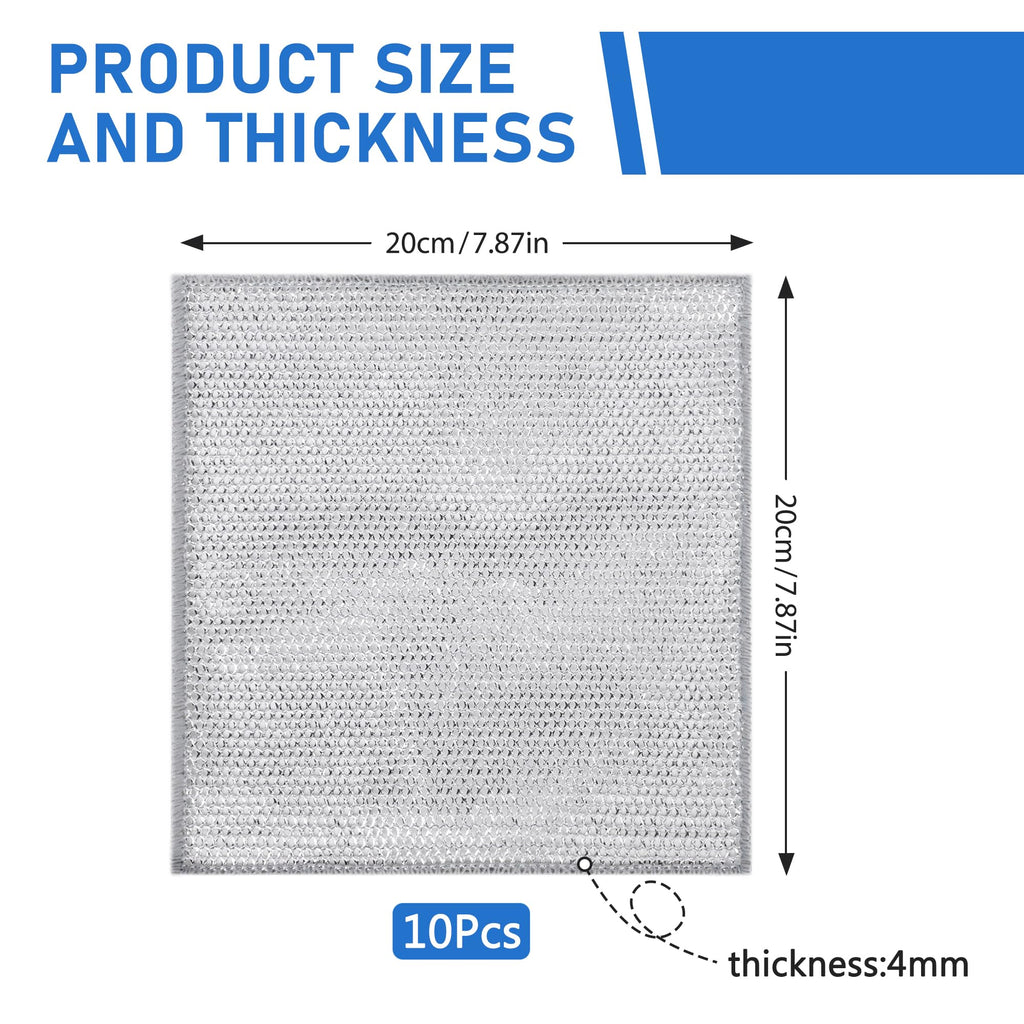 Non-Scratch Steel Wool Dishcloth Set (10PCS)