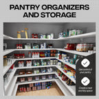 Clear Plastic Storage Bins for Pantry Organization (4 PCS)