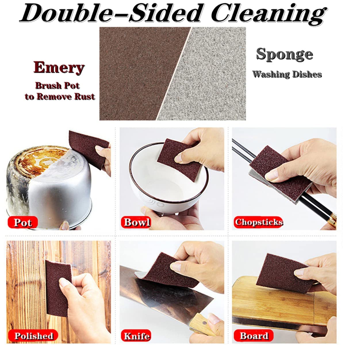 Emery Magic Cleaning Sponge Scrubber (10PCS)