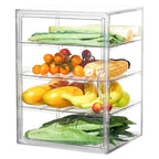Clear 4-Tier Acrylic Bakery Display Case Bread Storage Box