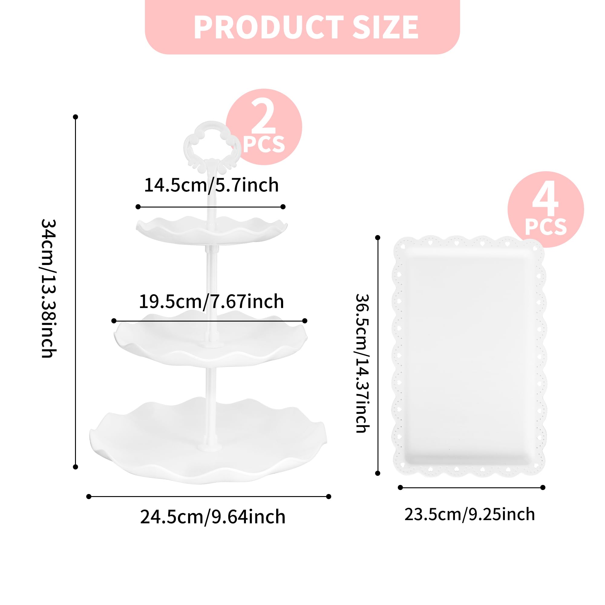 Dessert Table Display & Cupcake Stand Set (6PCS)