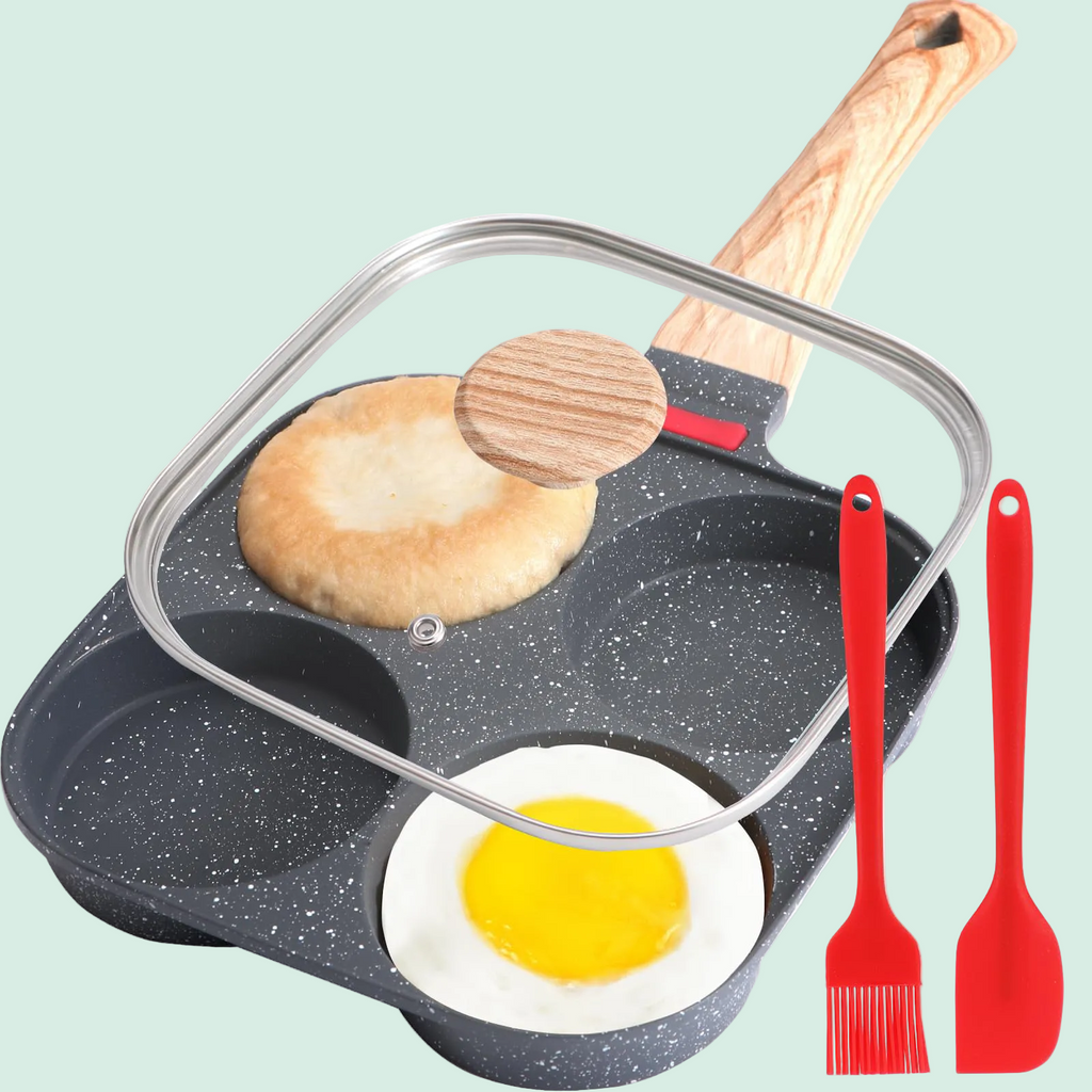 Egg Pan Omelette Pan. 4-Cup Nonstick Egg Frying Pan