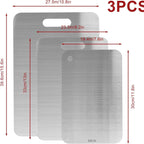 Stainless Steel Cutting Board Set for Kitchen (3PCS)