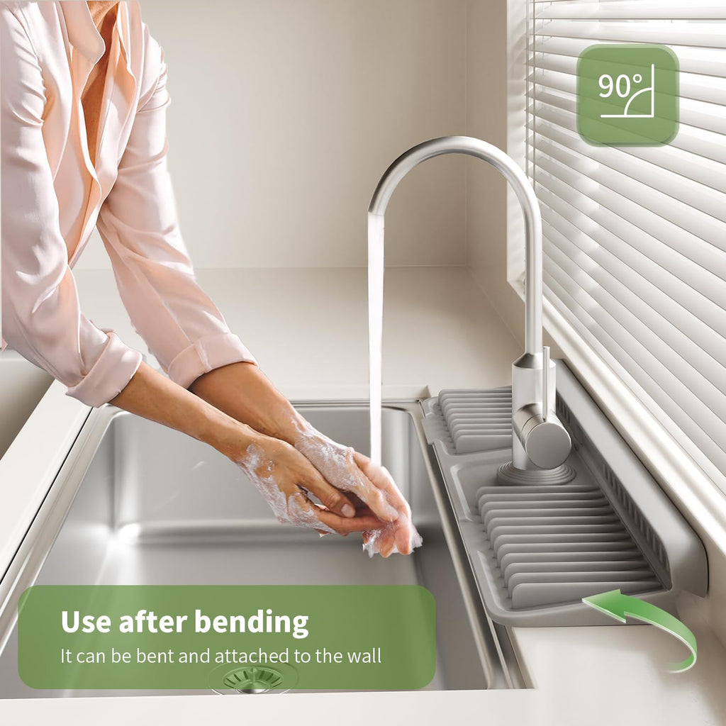 Faucet Mat for Kitchen Sink. Silicone Sink Splash Guard