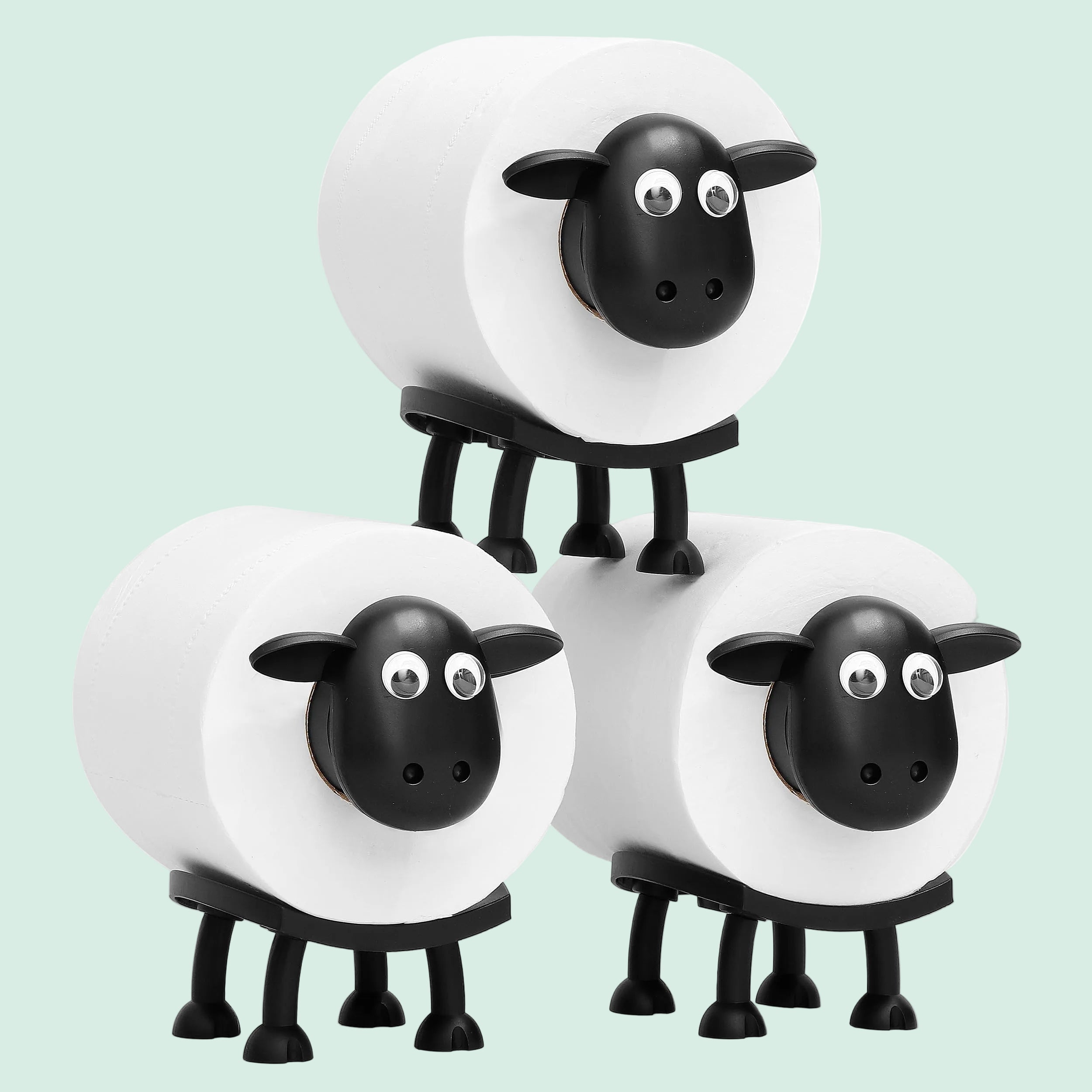 Funny Sheep Toilet Paper Holder Stand (3pcs)