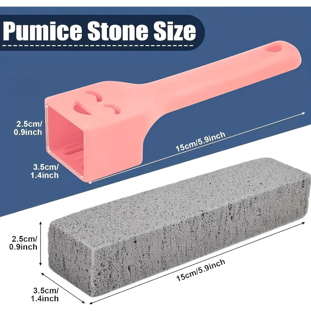 Pumice Stone Toilet Cleaner with Handle (6PCS)