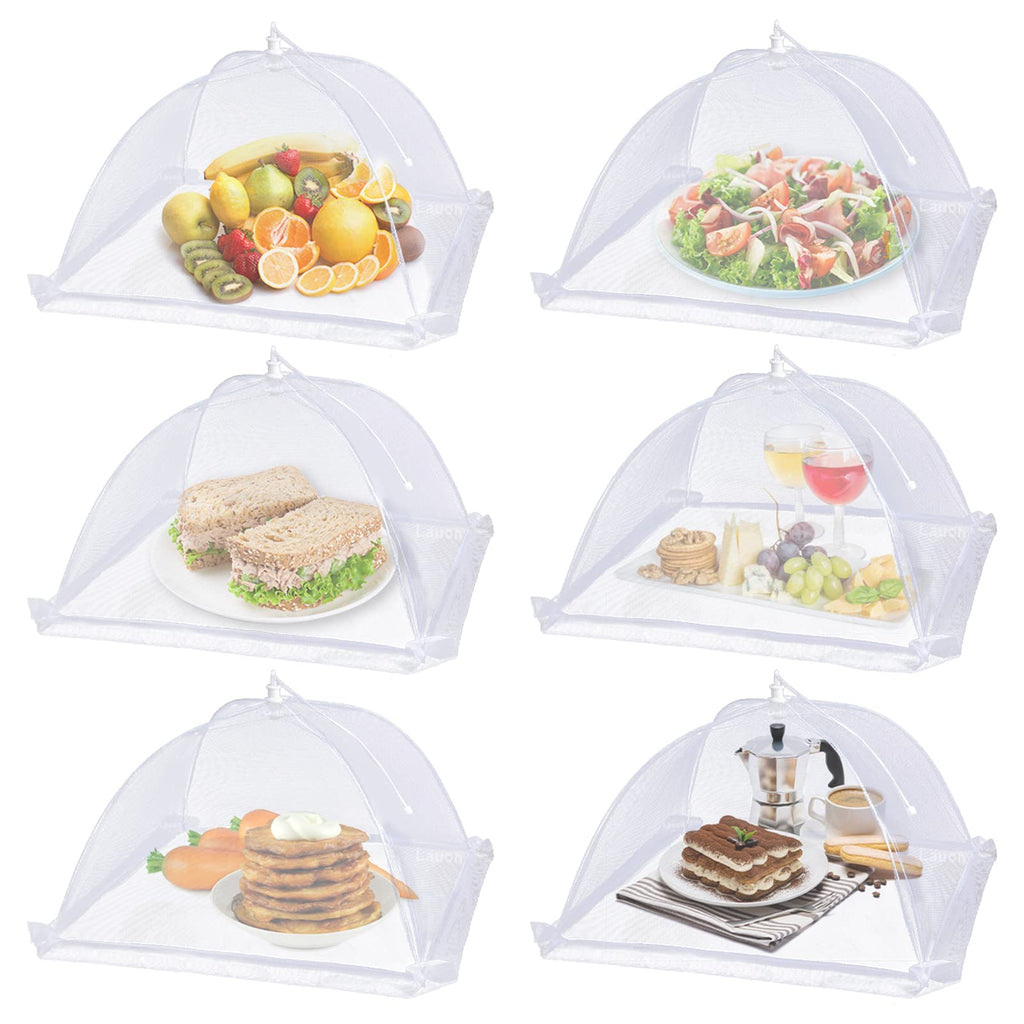 Large Food Cover. 6 Pack Mesh Food Tent