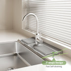 Faucet Mat for Kitchen Sink. Silicone Sink Splash Guard