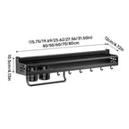 Metal Kitchen Shelf No-Drill Drain Rack