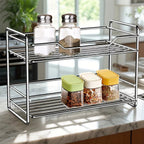Stainless Steel Kitchen Countertop Spice Rack