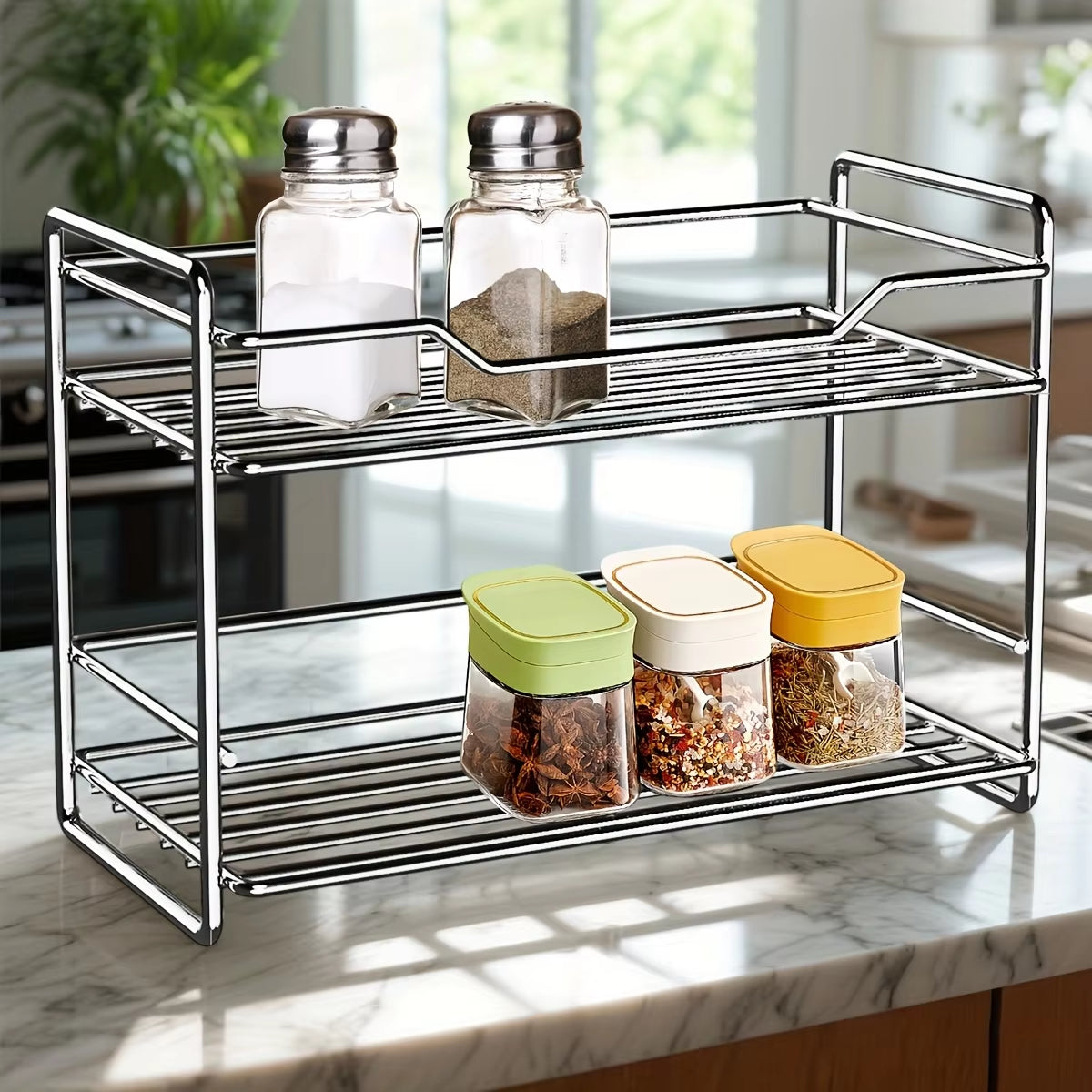 Stainless Steel Kitchen Countertop Spice Rack