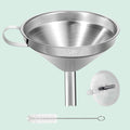 Stainless Steel Kitchen Funnel for Filling Bottles. Transferring Liquid. Oil. Juice. Milk