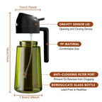 Multifunctional 2-in-1 Olive Oil Sprayer & Dispenser Bottle