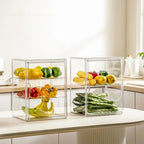 Clear 4-Tier Acrylic Bakery Display Case Bread Storage Box