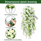 Artificial Morning Glory Hanging Vine Flowers (1 Set 3PCS)
