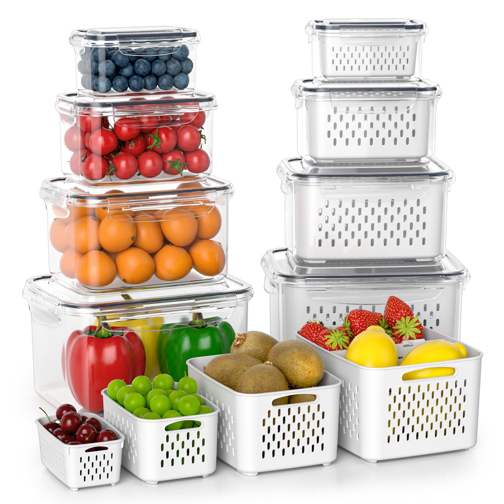 Fruit Storage Containers for Fridge (8PCS)