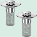 Bathroom Sink Stopper & Hair Catcher (2 Pack)