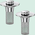 Bathroom Sink Stopper & Hair Catcher (2 Pack)