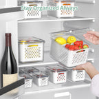 Fruit Storage Containers for Fridge (8PCS)