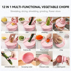 Multifunction 12 In 1 Vegetable Chopper Cutter