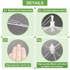 Large Food Cover. 6 Pack Mesh Food Tent