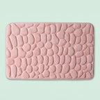 Cobblestone Embossed Bathroom Bath Mat