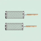 Stainless Steel Rolling Grill Basket 1 Set