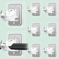 Self Adhesive No Drill Adjustable Curtain Rod Holder Hooks (8PCS)