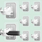 Self Adhesive No Drill Adjustable Curtain Rod Holder Hooks (8PCS)