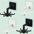 Adhesive Wall Hooks 360 Rotating Folding Hanger (4PCS)