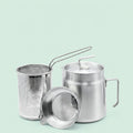 Stainless Steel Oil Filter Pot with Deep Fryer Basket (68oz)